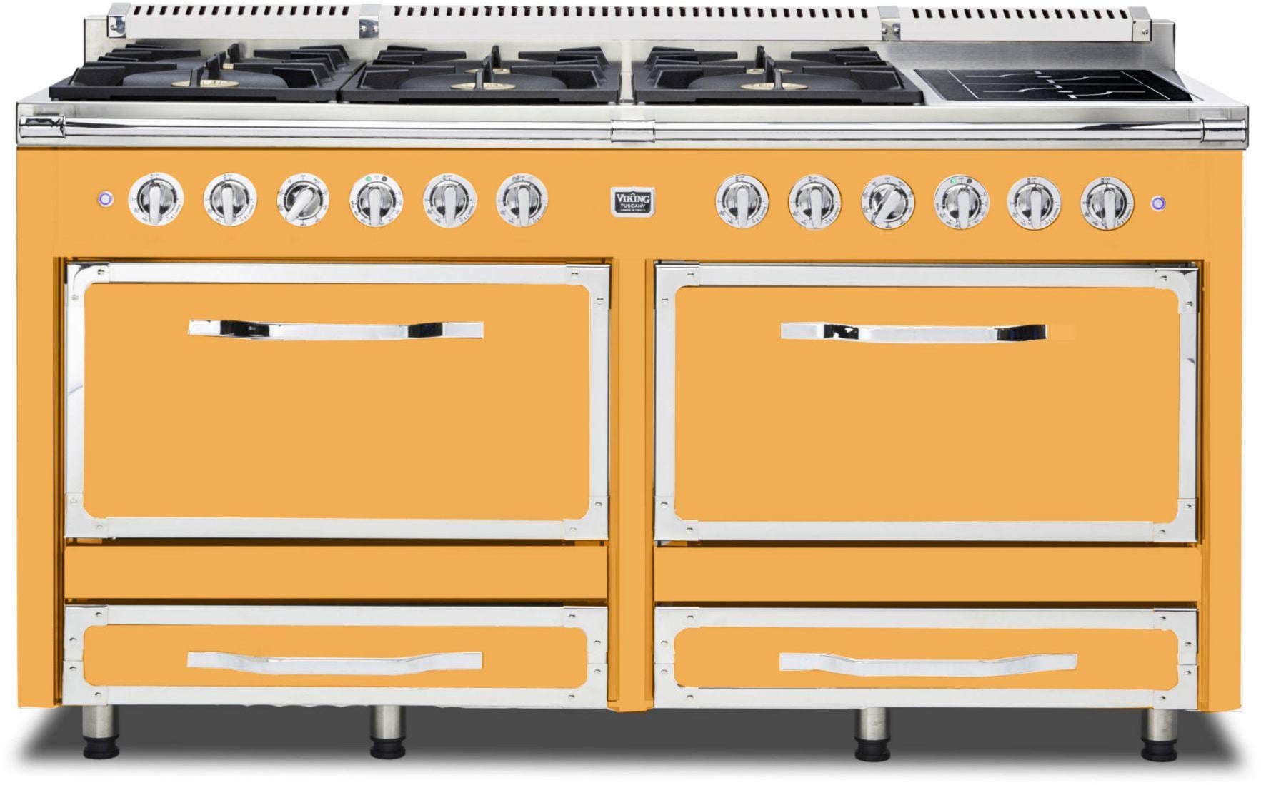 Viking TVDR6616IDA 66 Inch Freestanding Dual Fuel Range with 6 Sealed...