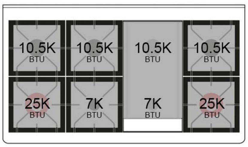 Ilve UP48FQMPBG Professional Plus 48 Inch Dual Fuel Range with 8 S...