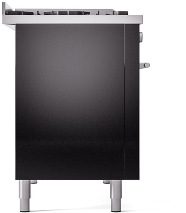 Ilve UP48FQMPBKLP Professional Plus 48 Inch Dual Fuel Range with 8 S...