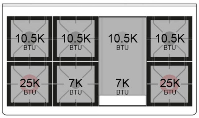 Ilve UP48FQMPMGLP Professional Plus 48 Inch Dual Fuel Range with 8 S...