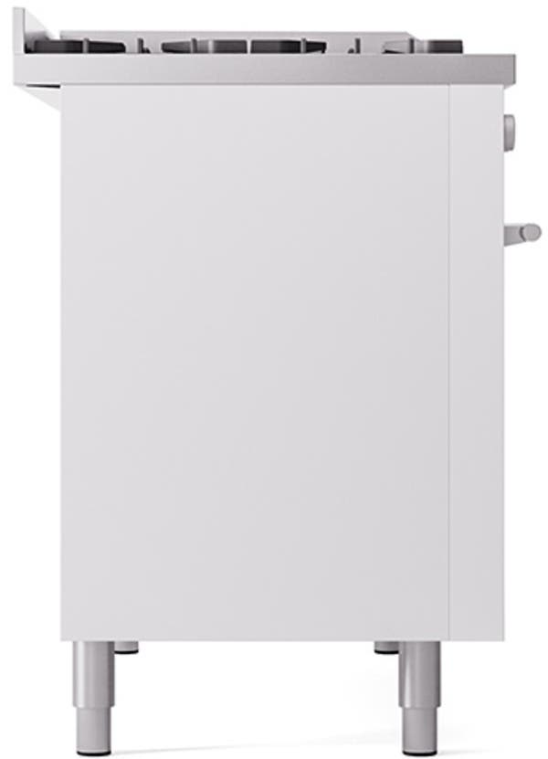 Ilve UP48FQMPWH White With Satin Trim