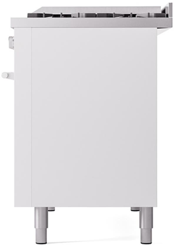 Ilve UP48FQMPWHLP White With Satin Trim, Lp