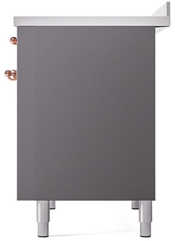 Ilve UNDI406QNMPMBP Graphite Matte With Copper Knobs