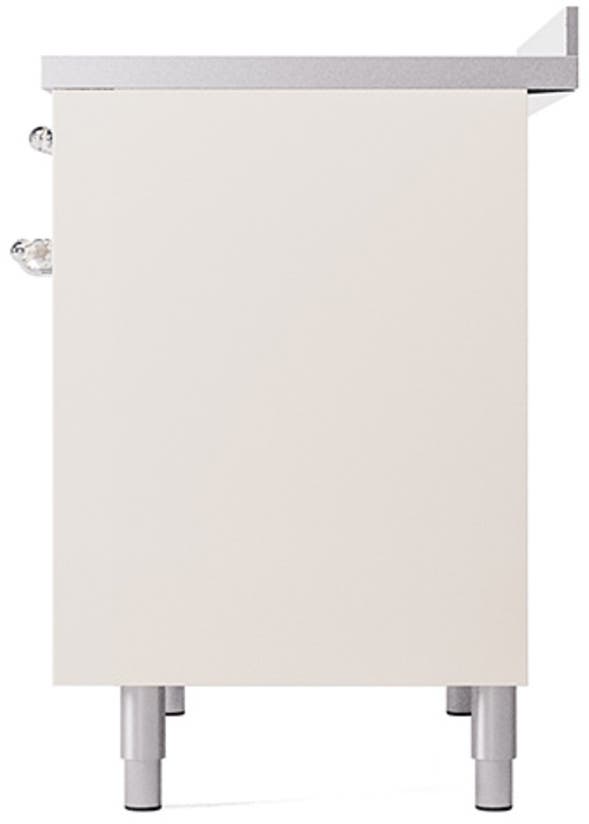 Ilve UNDI406QNMPAWC Antique White With Chrome Knobs