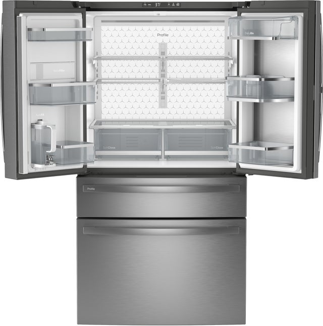 GE PJD23BYWFS 36 Inch 23.0 Cu. Ft.  4 Door French Door Refrigera...