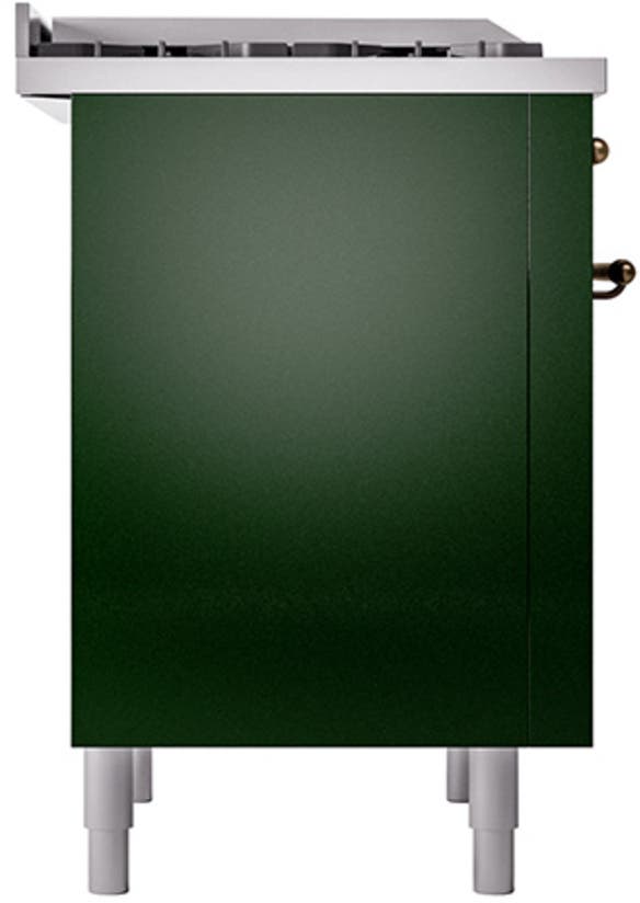 Ilve UN36FQNMPEGB Emerald Green With Bronze Knobs, Natural Gas