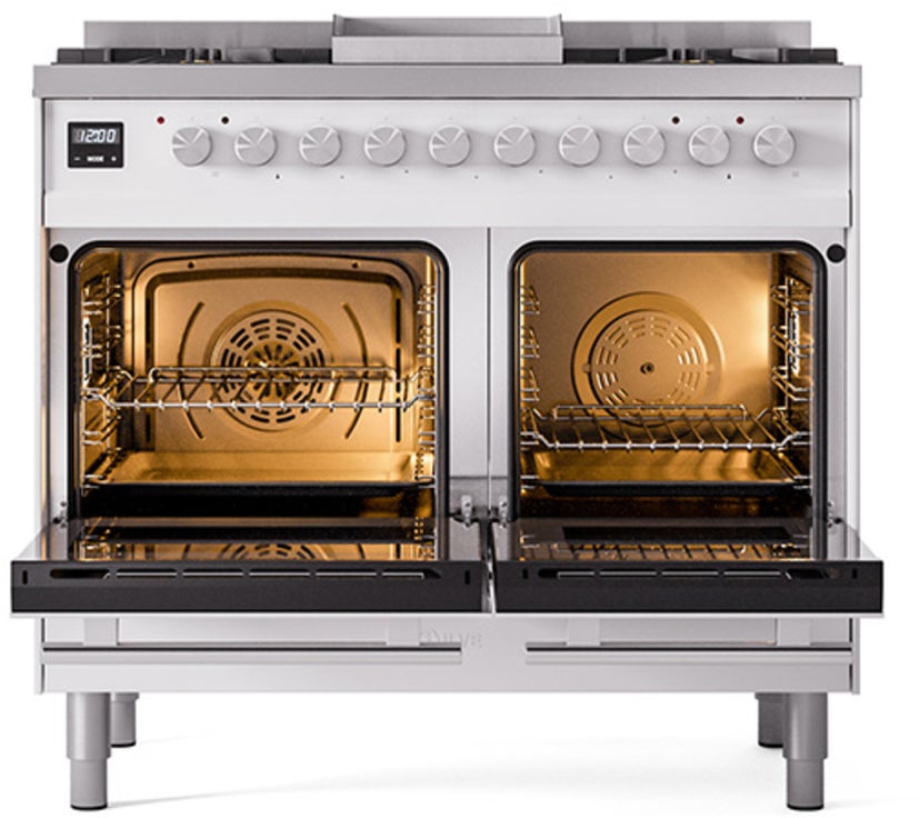 Ilve UPD40FQMPRALP Professional Plus 40 Inch Dual Fuel Range with 6 S...