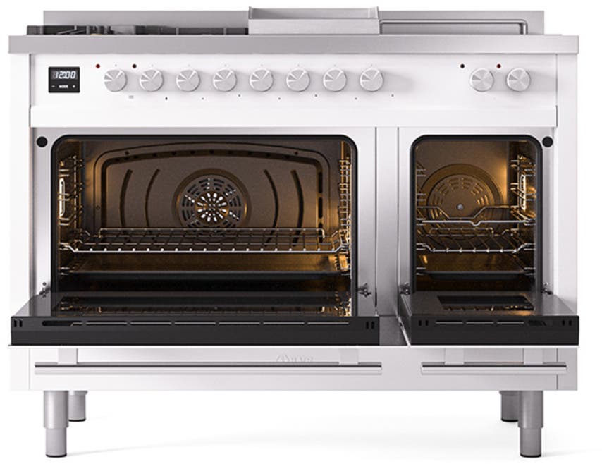 Ilve UP48FSQMPRALP Ral Custom Color With Satin Knobs, Liquid Propane