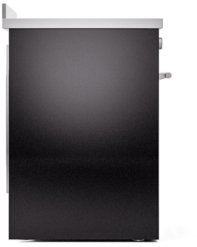 Ilve UPI304QMPBK Glossy Black With Stainless Steel Trim