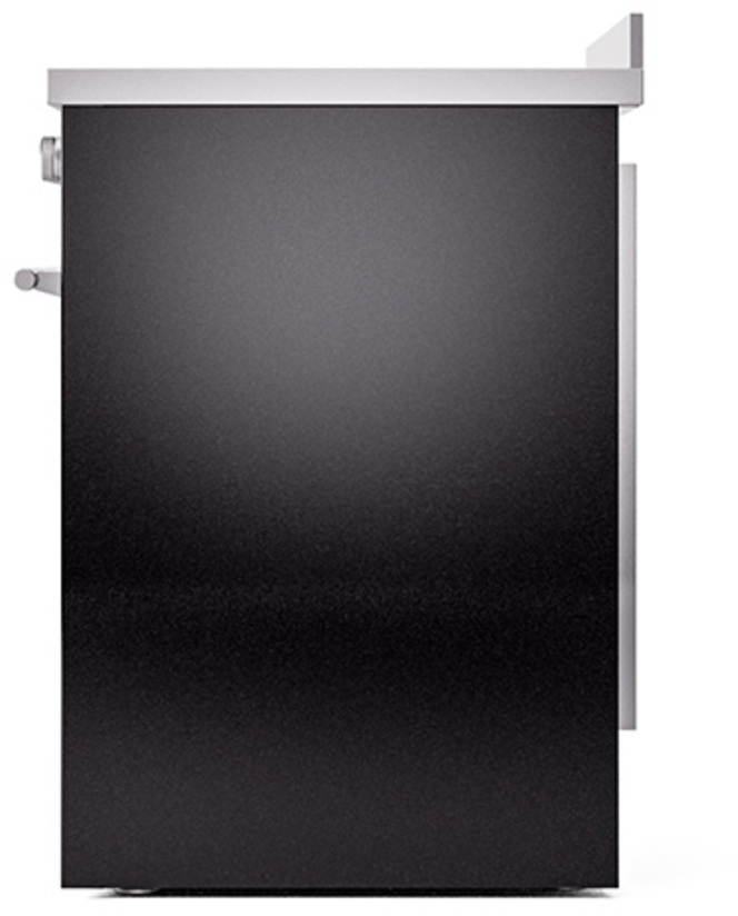 Ilve UPI304QMPBK Glossy Black With Stainless Steel Trim