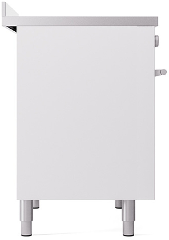 Ilve UPDI406QMPWH White With Stainless Steel Trim