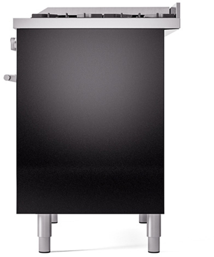 Ilve UPD40FQMPBK Glossy Black With Satin Trim