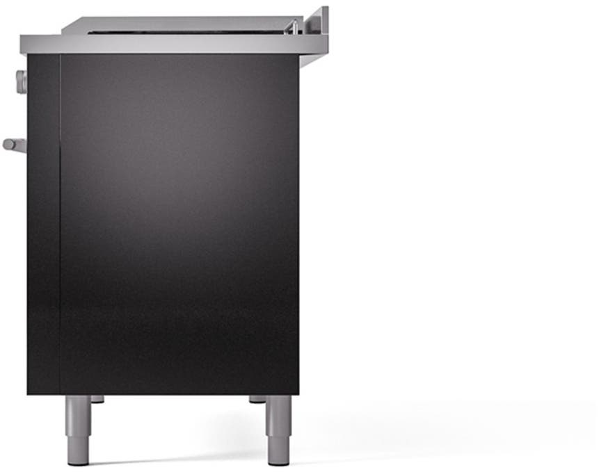 Ilve UP48FSQMPBK Glossy Black With Satin Trim