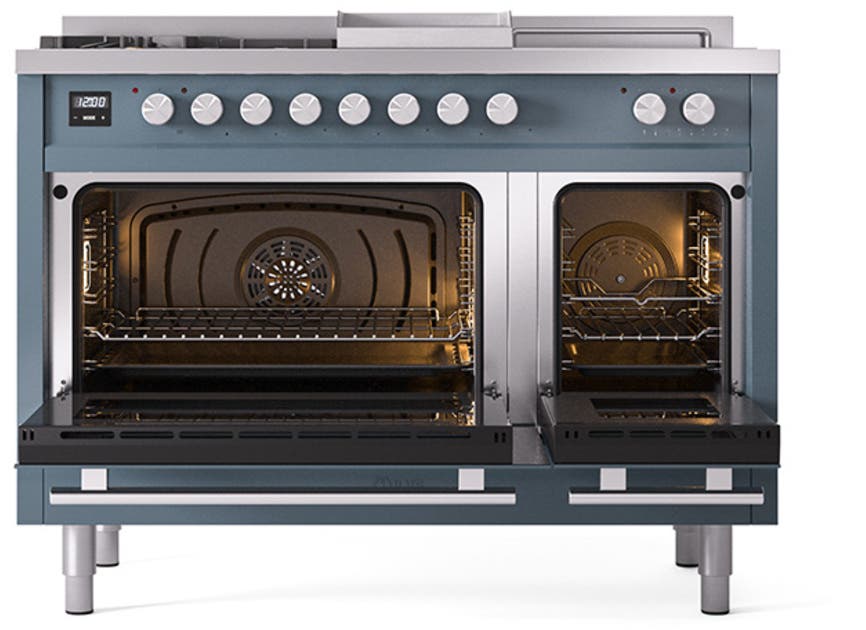 Ilve UP48FSQMPBGLP Blue Grey With Satin Trim, Lp