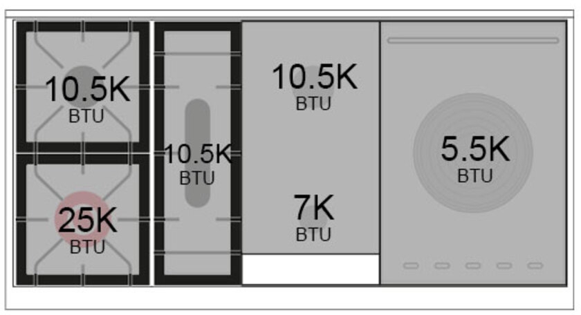 Ilve UP48FSQMPSSLP Stainless Steel With Satin Trim, Lp