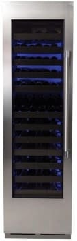 Perlick CR24W24LL 24 Inch Column Wine, Single Zone, Glass Overlay Re...