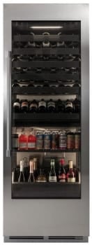 Perlick CR30C24RL 30 Inch Column Beverage, Dual Zone, Glass Overlay ...