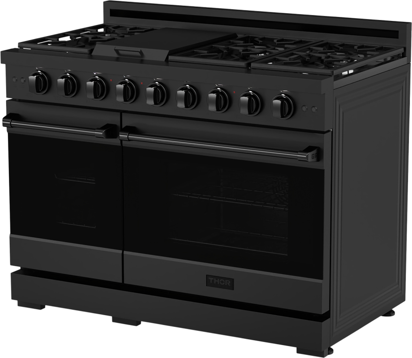 Thor RSG48EB Gordan Ramsay 48 Inch Pro Style Gas Range in Stain...