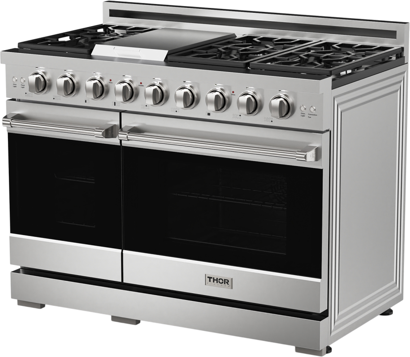 Thor RSG48ELP Gordan Ramsay 48 Inch Pro Style Gas Range in Stain...