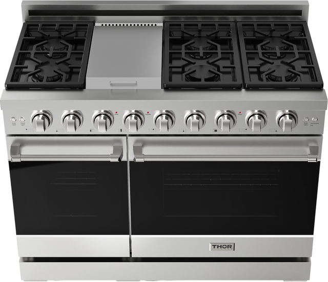 Thor RSG48ELP Gordan Ramsay 48 Inch Pro Style Gas Range in Stain...