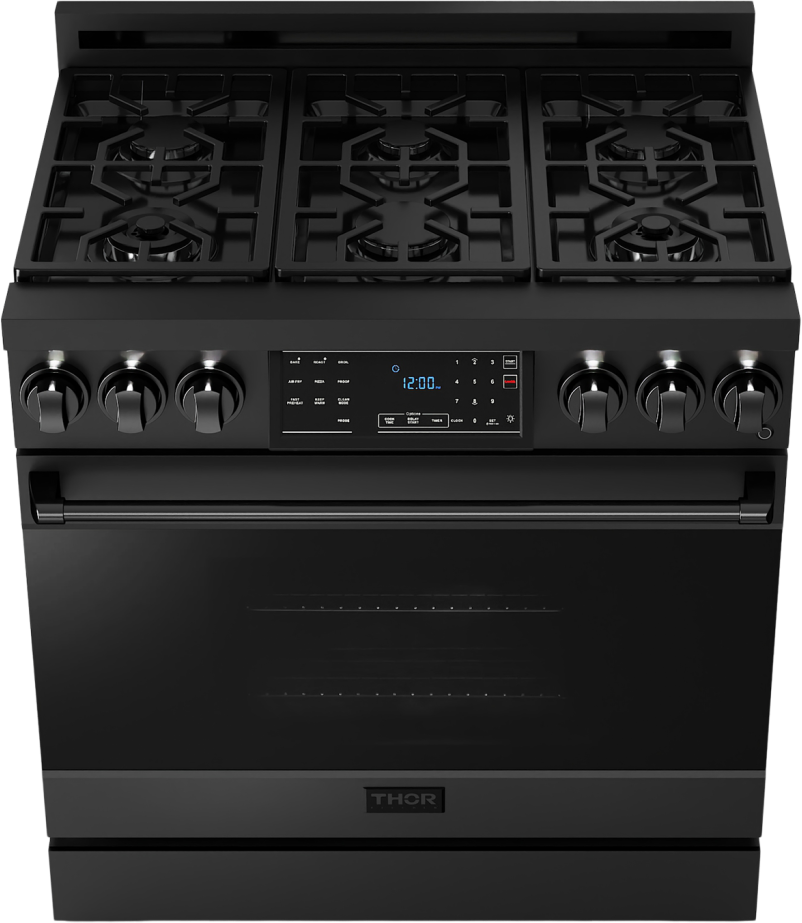 Thor RSG36BLP Gordan Ramsay 36 Inch Pro Style Gas Range in Stain...