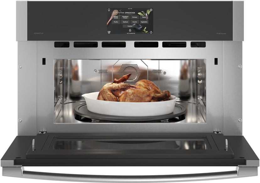 GE PSB9120SVSS 30 Inch Single Electric Smart Wall Oven with 1.7 c...