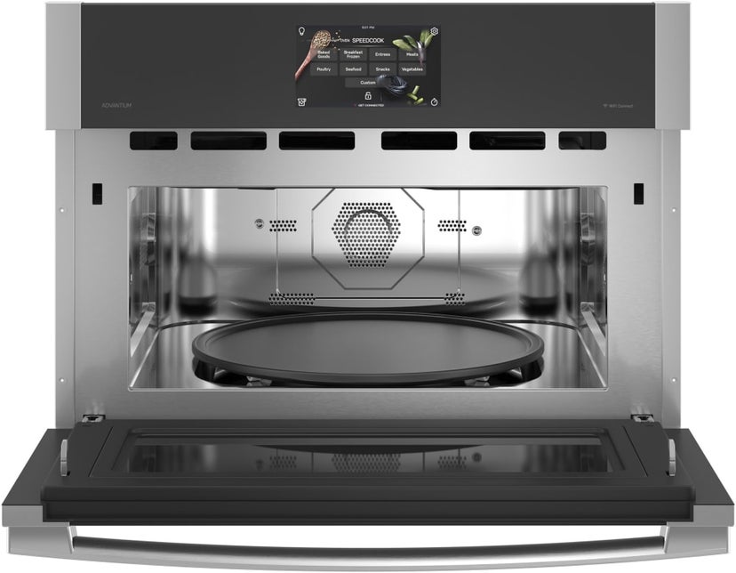 GE PSB9100SVSS 27 Inch Single Electric Smart Wall Oven with 1.7 c...