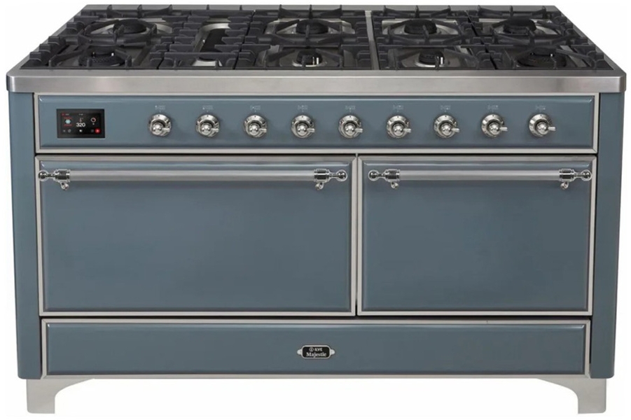 Ilve UM15FDQNS3BGCLP Blue Grey with Chrome Trim, Liquid Propane