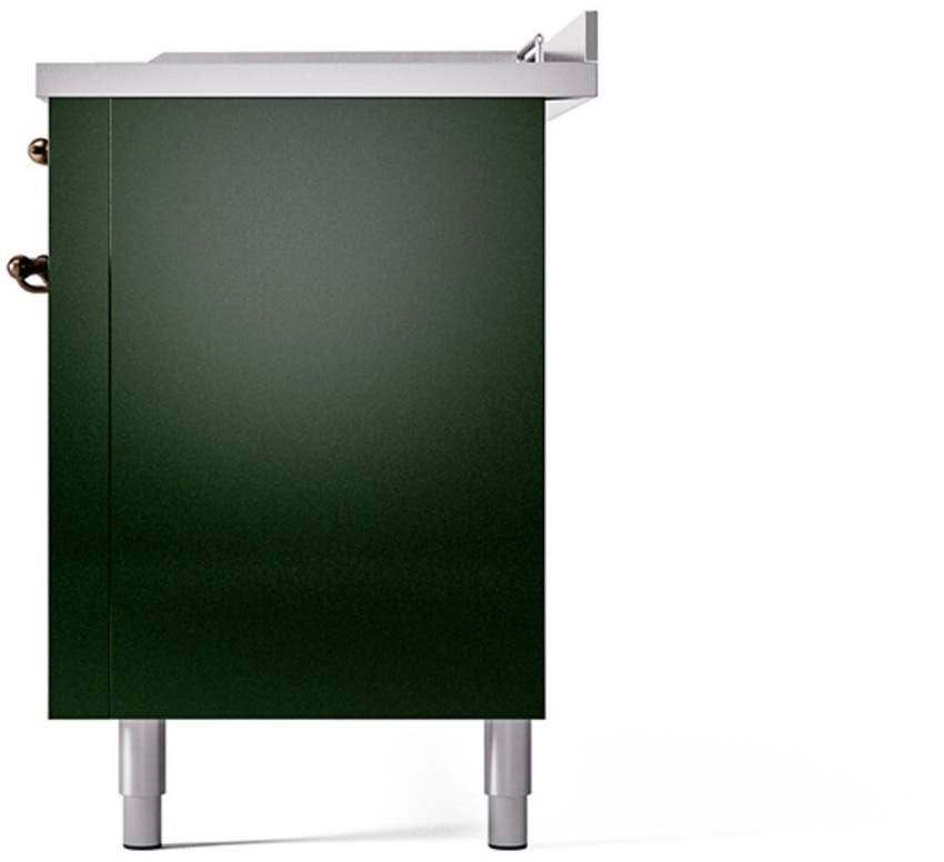 Ilve UN60FSQNMPEGBLP Emerald Green With Bronze Knobs, Liquid Propane
