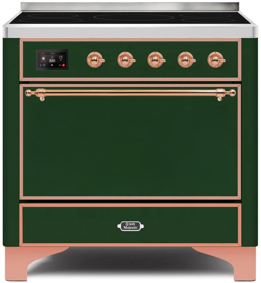 Ilve UMI09QNS3EGP Emerald Green W/ Copper Trim