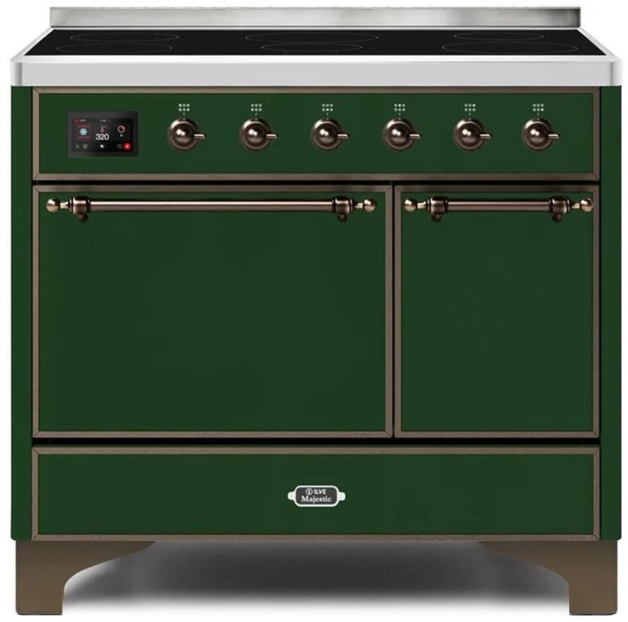 Ilve UMDI10QNS3EGB Emerald Green W/ Bronze Trim
