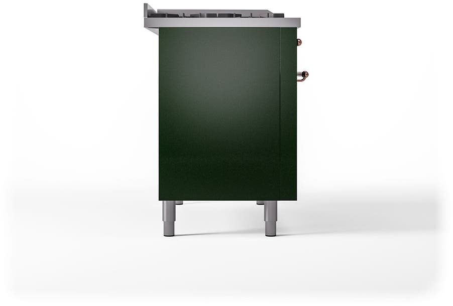 Ilve UN48FQNMPEGPLP Emerald Green With Copper Knobs, Liquid Propane