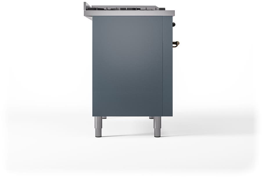 Ilve UN48FQNMPBGB Blue Grey With Bronze Knobs, Natural Gas