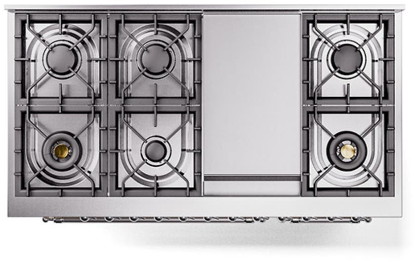 Ilve UN48FNMPAWC Antique White With Chrome Knobs, Natural Gas