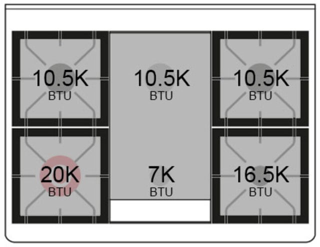 Ilve UM09FDNS3BKB 36" Dual Fuel Freestanding Range w/ 6 Sealed Burne...