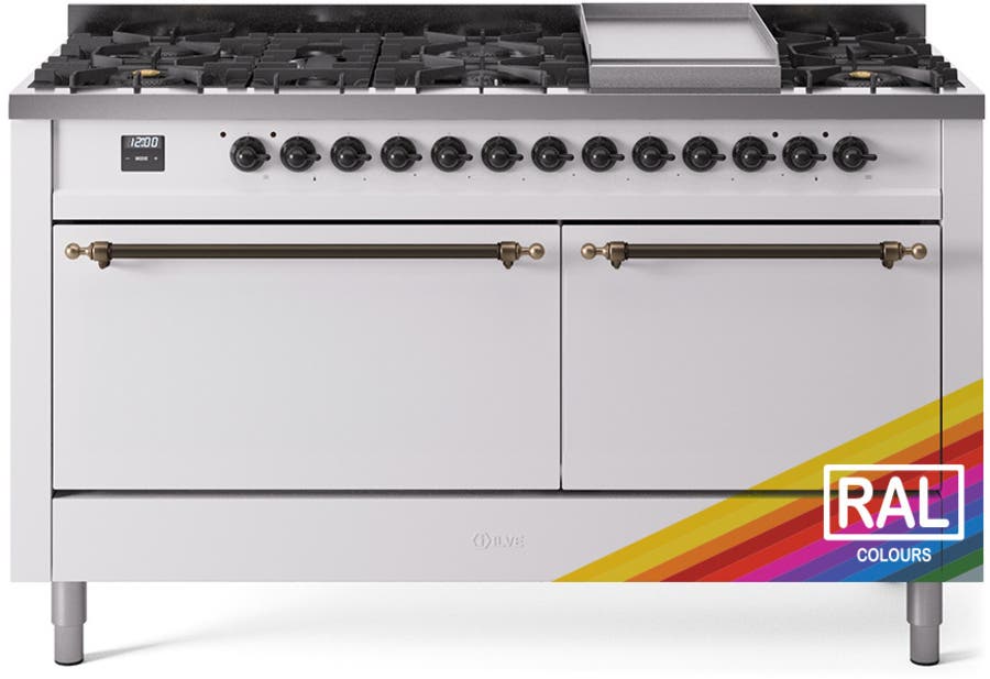 Ilve UP60FQNMPRAB Ral Custom Color With Bronze Knobs