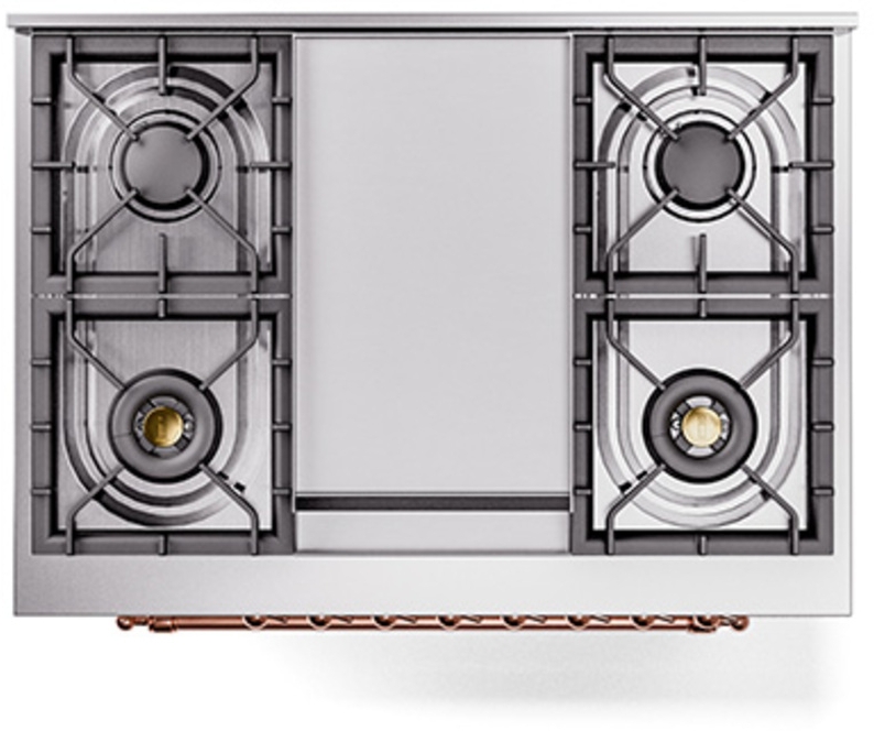 Ilve UP36FQNMPRAPLP Ral Custom Color With Copper Knobs, Liquid Propane