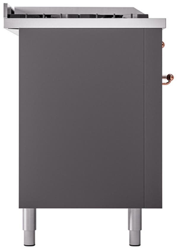 Ilve UP60FSNMPMGGLP Graphite Matte With Brass Trim, Lp