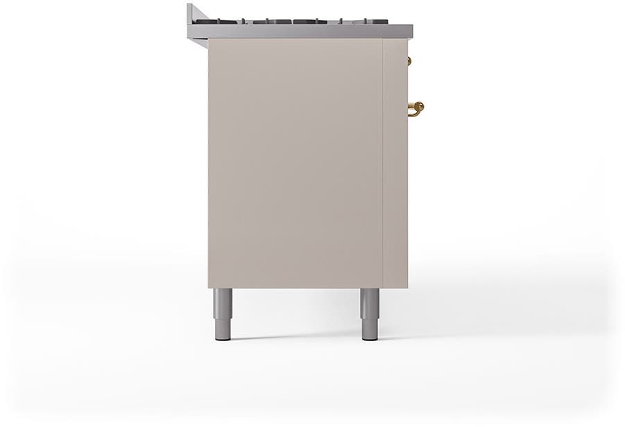 Ilve UP60FQNMPAWGLP Antique White With Brass Trim, Lp