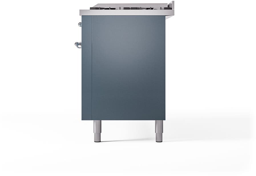 Ilve UP60FQNMPBGC Blue Grey With Chrome Trim
