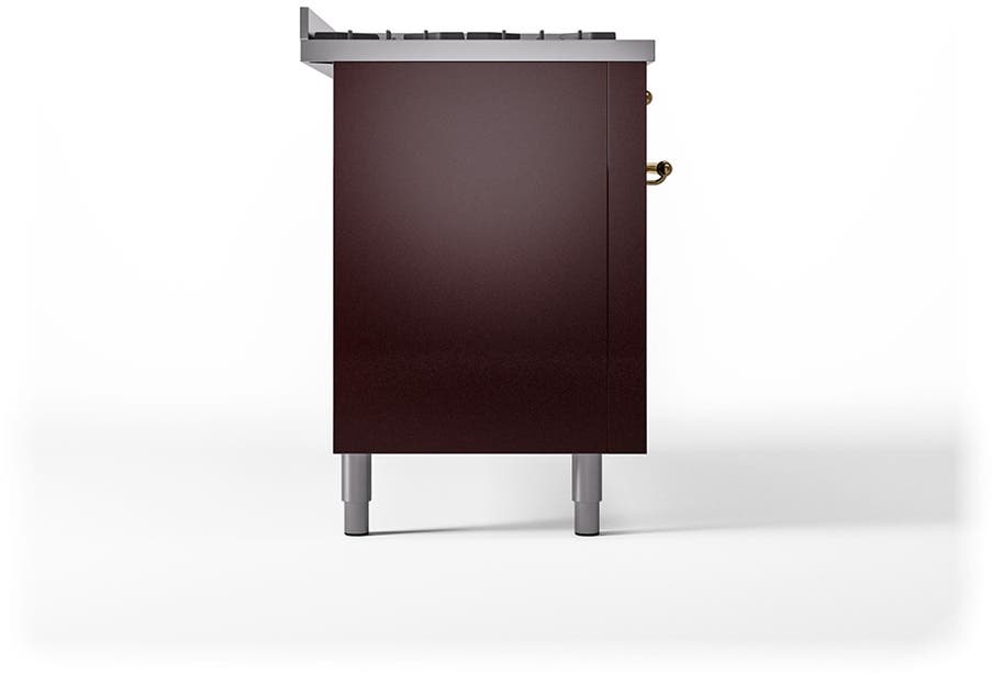 Ilve UP60FQNMPBUG Burgundy With Brass Trim