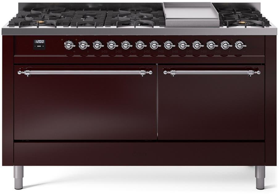 Ilve UP60FQNMPBUC Burgundy With Chrome Trim