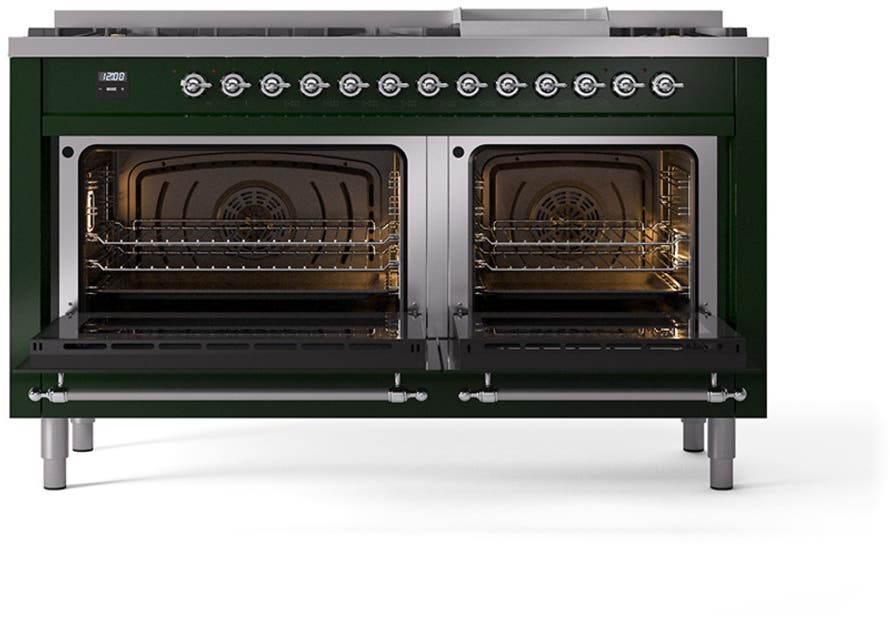 Ilve UP60FQNMPEGCLP Emerald Green With Chrome Trim, Lp