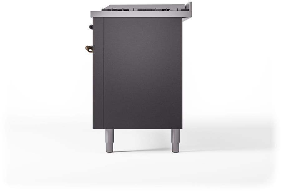 Ilve UP60FQNMPMGBLP Graphite Matte With Bronze Trim, Lp
