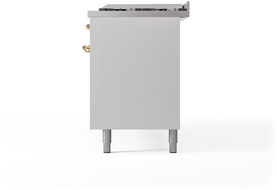Ilve UP60FQNMPWHGLP White With Brass Trim, Lp