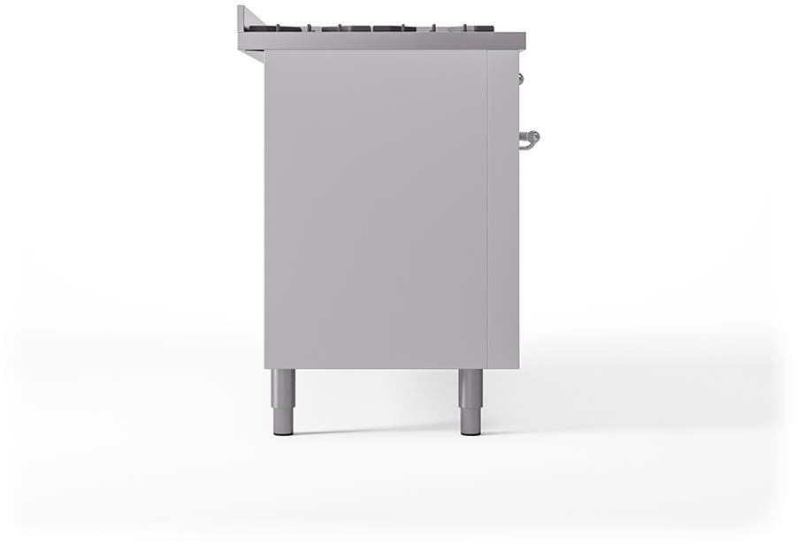 Ilve UP60FQNMPWHCLP White With Chrome Trim, Lp