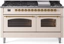 60 Inch Freestanding Dual Fuel Range with 9 Sealed Burners, 5.8 cu. ft. Total Capacity, Storage Drawer, and Griddle