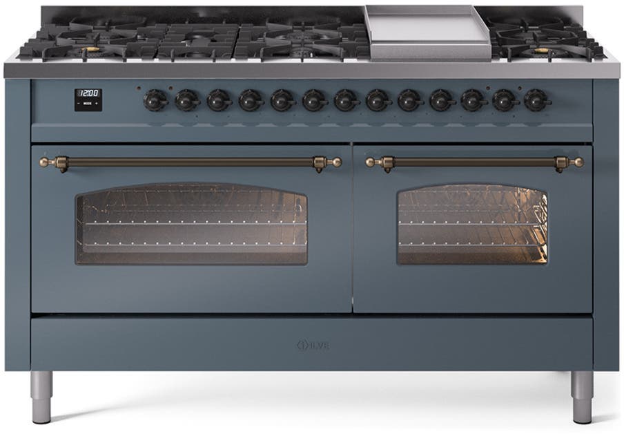 Ilve UP60FNMPBGBLP Blue Grey With Bronze Trim, Lp