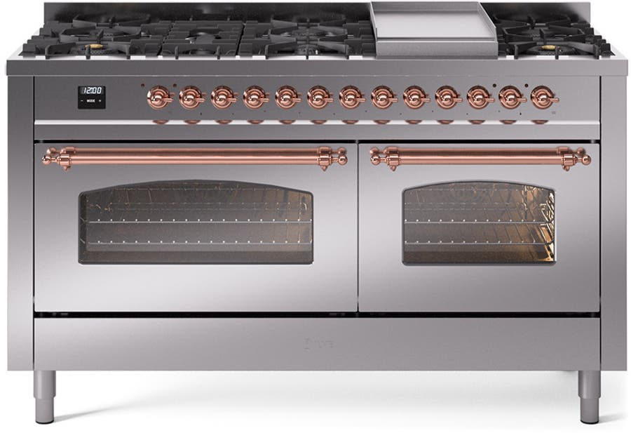 Ilve UP60FNMPSSPLP Stainless Steel With Copper Trim, Lp