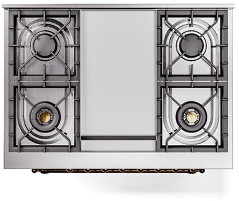 Ilve UP36FQNMPWHB White With Bronze Trim